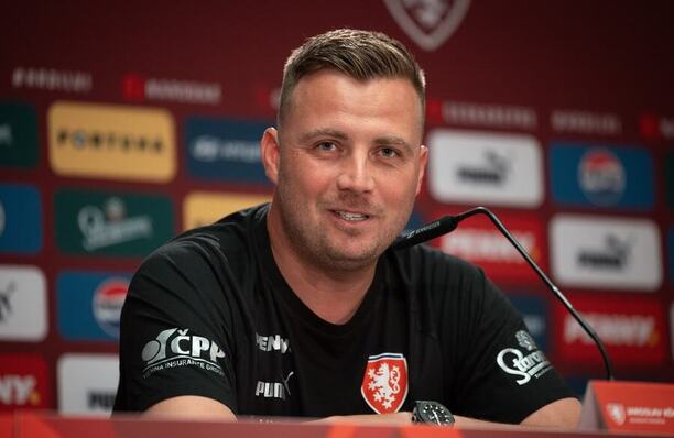 Jaroslav Köstl na tiskové konferenci před loňským Eurem