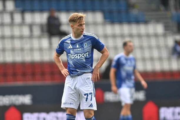 Litevský záložník Artur Dolžnikov v dresu Olomouce