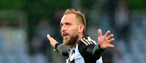 Jiří Skalák se raduje z gólu do sítě Baníku Jiří Skalák se raduje z gólu do sítě Baníku