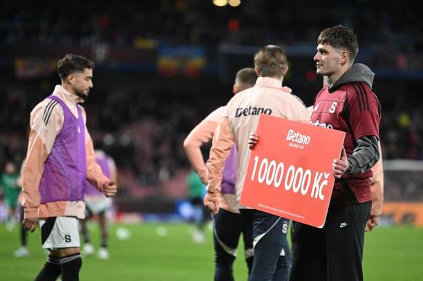 O poločase zápasu Sparty s Bohemians padl Betano Milionový kop O poločase zápasu Sparty s Bohemians padl Betano Milionový kop