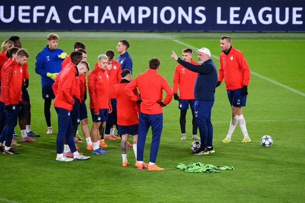 Slávisté se připravují na Arsenal