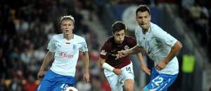 Václav Kadlec během utkání Sparty proti Lechu Poznaň