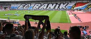 Choreo Chacharů v utkání proti Legii Warszawa