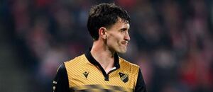 Matěj Chaluš, ostravský obránce, během utkání proti Slavii