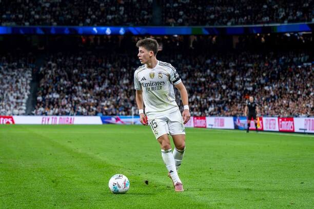 Arda Güler v dresu Realu Madrid proti Valencii