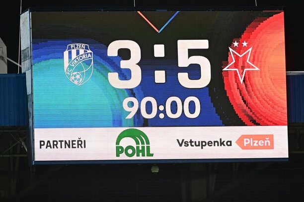 Slavia vyhrála v Plzni 5:3
