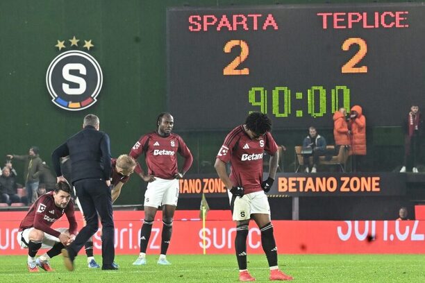 Zklamaní sparťané po remíze s Teplicemi