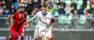 Lukáš Mašek během zápasu Česka s Ázerbájdžánem