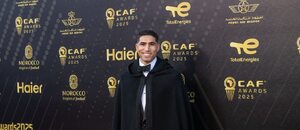 Africký fotbalista roku Achraf Hakimi na slavnostním vyhlášení v marockém městě Salé