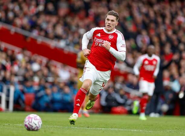 Viktor Gyökeres, švédský útočník, v dresu Arsenalu