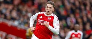 Viktor Gyökeres, švédský útočník, v dresu Arsenalu