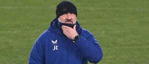 Jindřich Trpišovský na předzápasovém tréninku