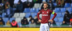 Lukáš Haraslín během zápasu Sparty v Mladé Boleslavi