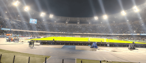 Výhled na hřiště nebyl ideální