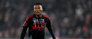 Santiago Eneme během prohry Sparty s Pardubicemi