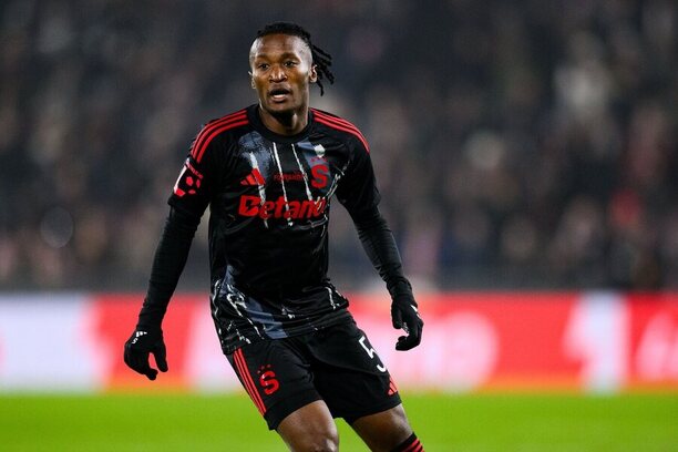 Santiago Eneme během prohry Sparty s Pardubicemi