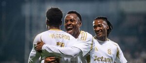 Sparťanská radost po gólu do sítě Artisu