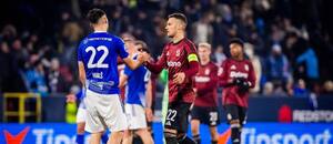 Matěj Hadaš a Lukáš Haraslín po zápase Olomouce se Spartou