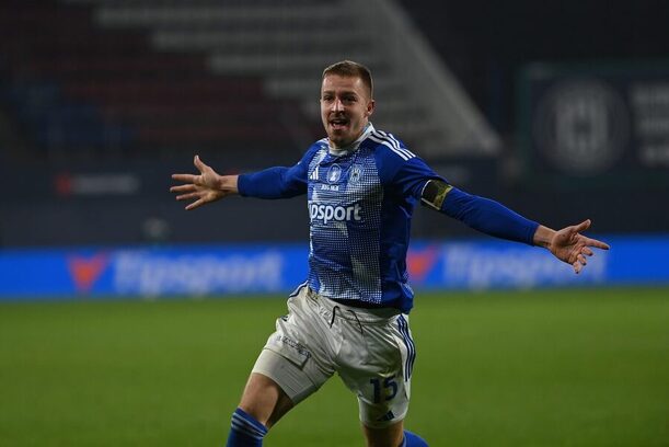 Daniel Vašulín se raduje z branky