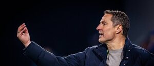 Trenér Sparty Brian Priske během výhry nad Olomoucí