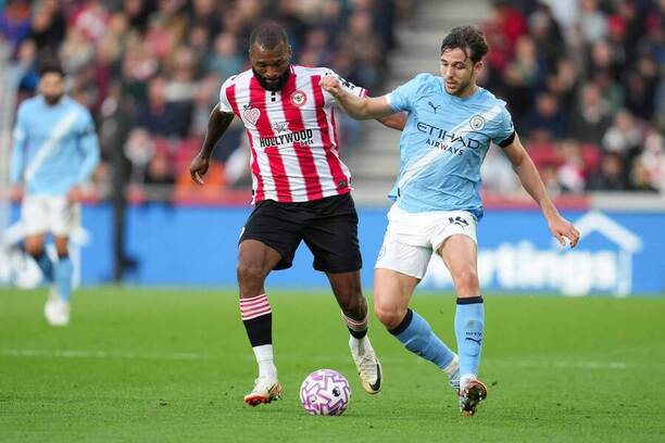 Manchester City se s&nbsp;Brentfordem potkal už v&nbsp;říjnu, Cityzens vyhráli 1:0
