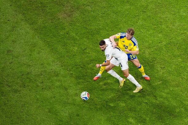 Danijel Šturm v dresu slovinské reprezentace proti Švédsku