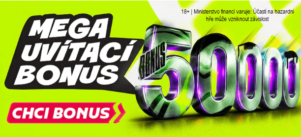Získej u&nbsp;BetX Mega uvítací bonus až 50.000&nbsp;Kč