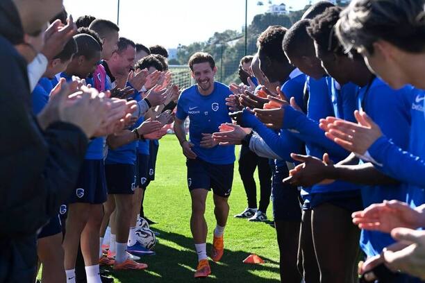 Patrik Hrošovský během loučení s hráči Genku