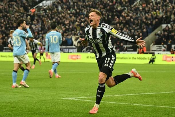 Harvey Barnes vstřelil v&nbsp;minulém zápase Newcastle vs. Man City oba góly domácích