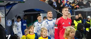 Hráči Sigmy Olomouc před zápasem Konferenční ligy s Lechem Poznaň