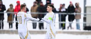 Sivert Mannsverk a Matyáš Vojta během utkání Sparty s Ústím nad Labem