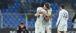 Merchas Doski a Lukáš Červ slaví výhru Plzně v Basileji