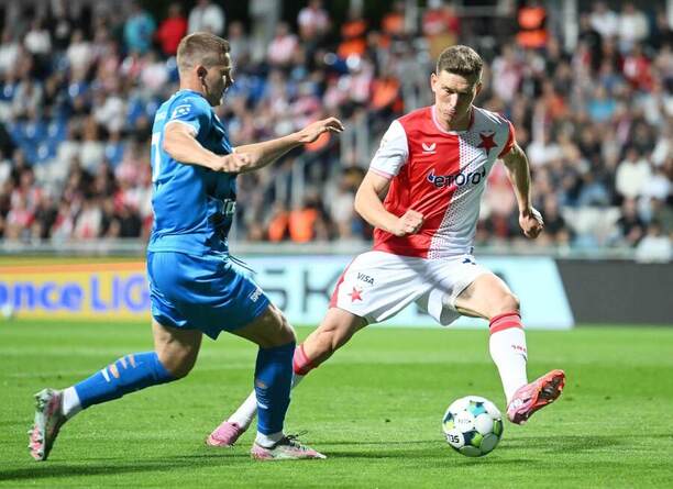 Zápas mezi Mladou Boleslaví a Slavií Praha v 7. kole Chance Ligy 2025/2026