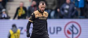 Útočník Baníku Ostrava Václav Jurečka v akci