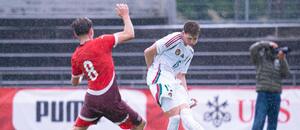 Obránce Viktor Vitályos v dresu maďarské reprezentace do 18 let