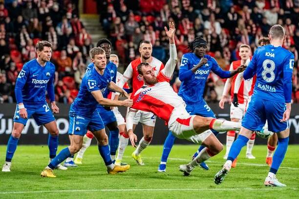 Faul Lukáše Maška vedl až k penaltě pro Slavii