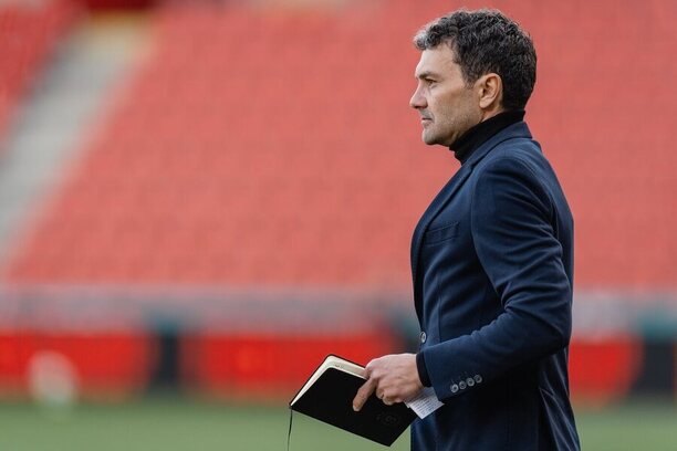 Trenér Luboš Loučka během derby B-týmů Slavie a&nbsp;Sparty