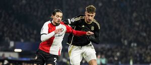 Matěj Ryneš během utkání Sparty na hřišti Feyenoordu