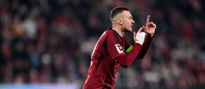 Lukáš Haraslín během prohry Sparty v derby se Slavií