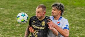 Momentka z pohárového klání mezi Hradcem Králové a Baníkem Ostrava