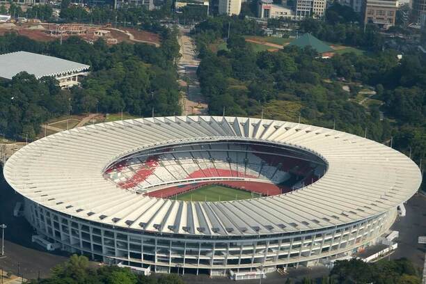 Gelora Bung Karno Stadium v&nbsp;Jakartě, jedno z&nbsp;dějišť 2026 FIFA Series