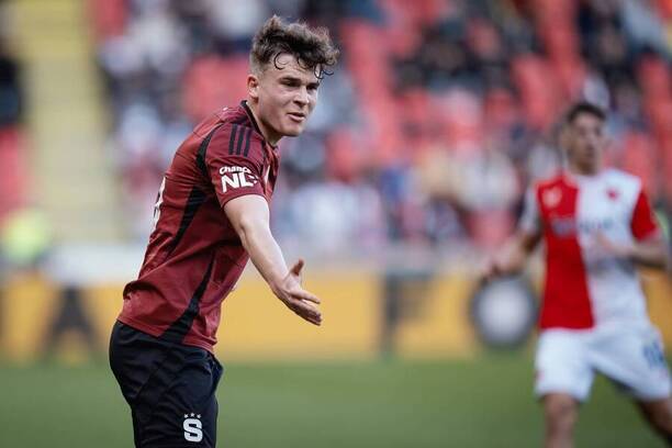 Vojtěch Novák během derby B-týmů Sparty a&nbsp;Slavie