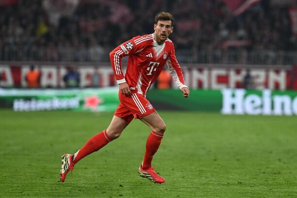 Leon Goretzka, záložník Bayernu Mnichov, v&nbsp;utkání osmifinále Ligy mistrů proti Atalantě