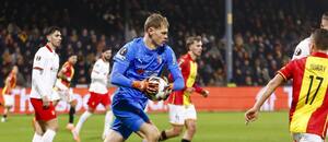 Brankář Bragy Lukáš Horníček v utkání Evropské ligy s Go Ahead Eagles