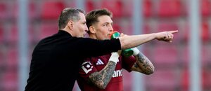 Brian Priske a Oliver Sonne během výhry Sparty nad Karvinou