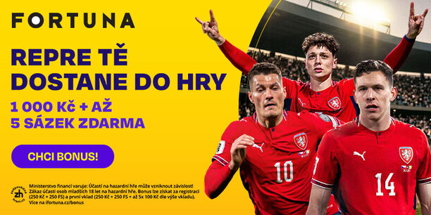 Fortuna nabízí freebet až 1000&nbsp;Kč