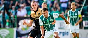 Utkání 1. kola CHL 2025/26 - na snímku zleva ostravský záložník Jiří Boula a záložník Bohemians Aleš Čermák