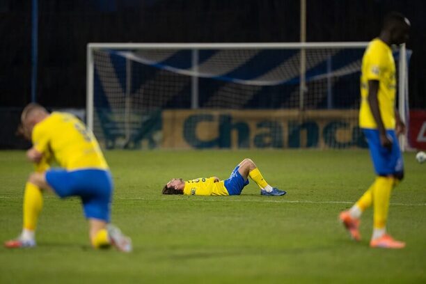 Hráči Opavy po utkání ve Vlašimi