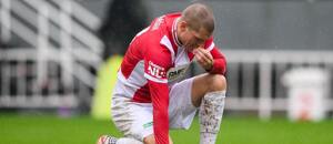 Žižkovský útočník Zdeněk Ondrášek v duelu proti Artisu Brno