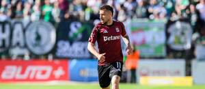 Matěj Ryneš během prohry Sparty s Bohemians